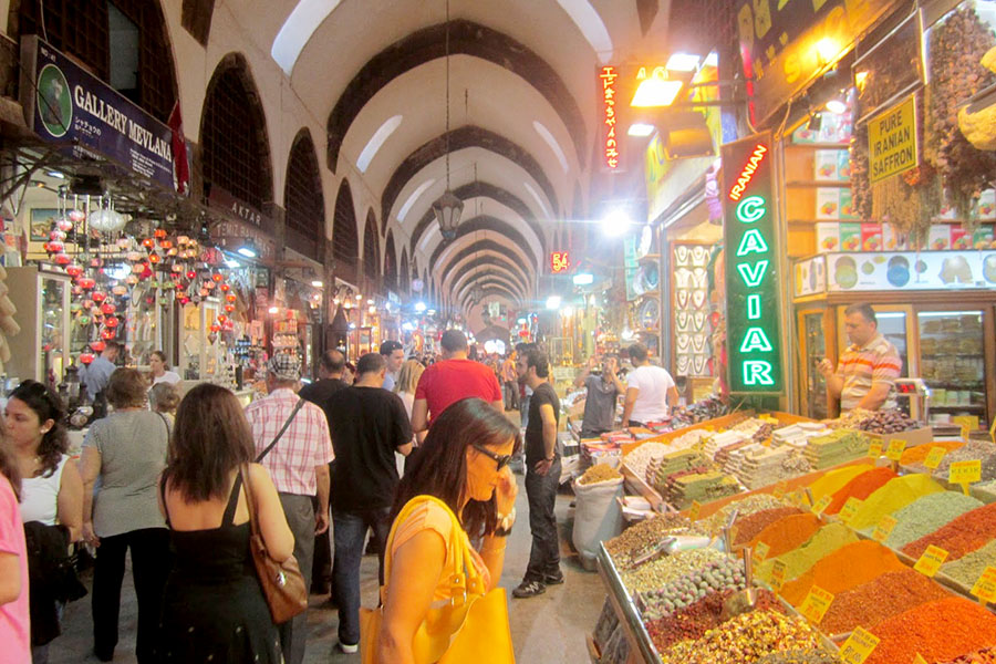 Visiting the Spice Bazaar